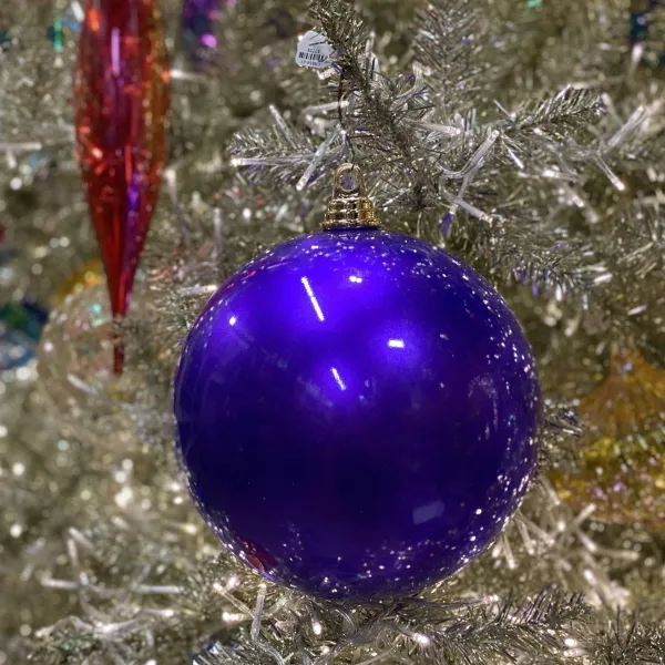 Spring^Farrisilk Purple Candy Apple Ball Ornament, 6"