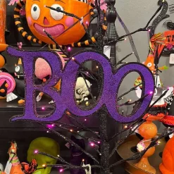 Signs^Craig Bachman Purple Glitter Boo Sign
