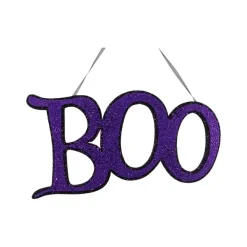 Wall Decor^Craig Bachman Purple Glitter Boo Sign