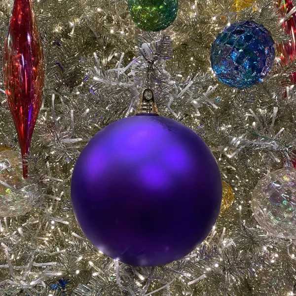 Ball Ornaments^Farrisilk Purple Matte Ball Ornament, 4"