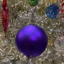 Ball Ornaments^Farrisilk Purple Matte Ball Ornament, 8"