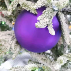 Spring^Farrisilk Purple Matte Ball Ornament, 4