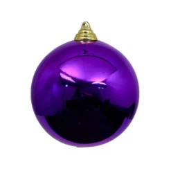 Ball Ornaments^Farrisilk Purple Shiny Ball Ornament, 6