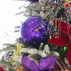 Ball Ornaments^Farrisilk Purple Shiny Ball Ornament, 4"