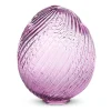 Table Decor^RAZ Purple Swirl Patterned Glass Egg, 6"