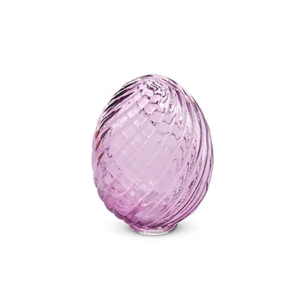 Figurines^RAZ Purple Swirl Patterned Glass Egg, 4"