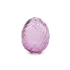 Focal Points^RAZ Purple Swirl Patterned Glass Egg, 4"