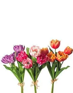 Floral^CRI Purple Tulip Bundle, 27"