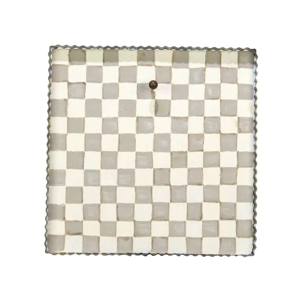 Table Decor^The Round Top Collection Putty Check Display Board