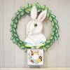 Door Decor^The Round Top Collection Rabbit Wreath Gallery Art