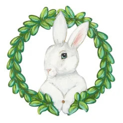 Hanging Decor^The Round Top Collection Rabbit Wreath Gallery Art