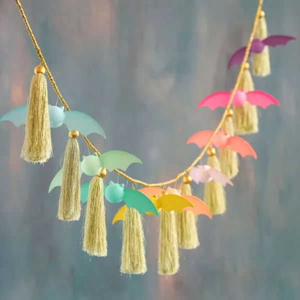 Garlands^Glitterville Rainbow Bat Garland