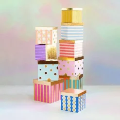 Focal Points^Glitterville Rainbow Gilded Nesting Boxes Set By