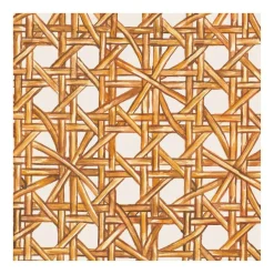 Spring^Hester & Cook Rattan Weave Cocktail Napkin Set