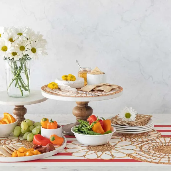 Spring^Hester & Cook Rattan Weave Serving Papers