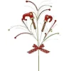 Floral^Craig Bachman Red And Lime Glitter Elf Leg Spray