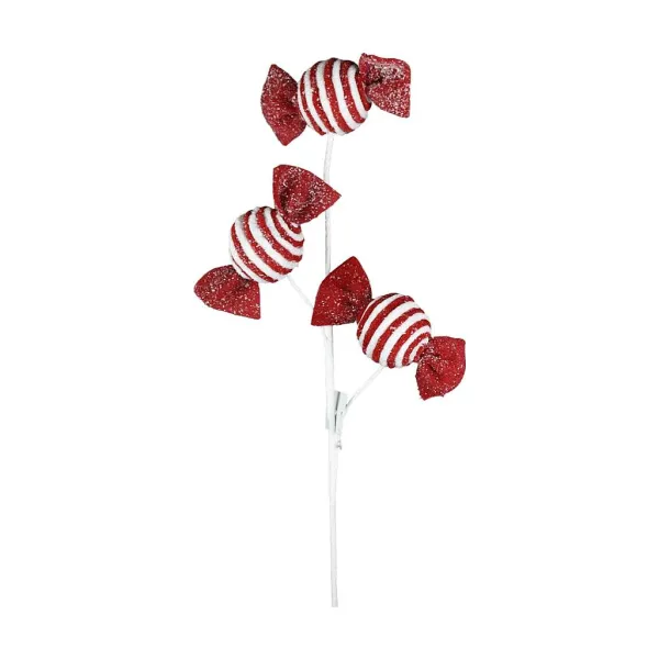 Floral^Direct Export Co. Red And White Candy Spray