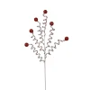 Floral^Craig Bachman Red And White Glitter Curl And Ball Spray