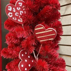 Picks^Craig Bachman Red And White Glittery Heart, 25"
