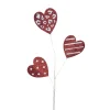 Floral^Craig Bachman Red And White Glittery Heart, 25"