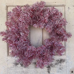 Wall Decor^Liberty Floral Red And White Wreath