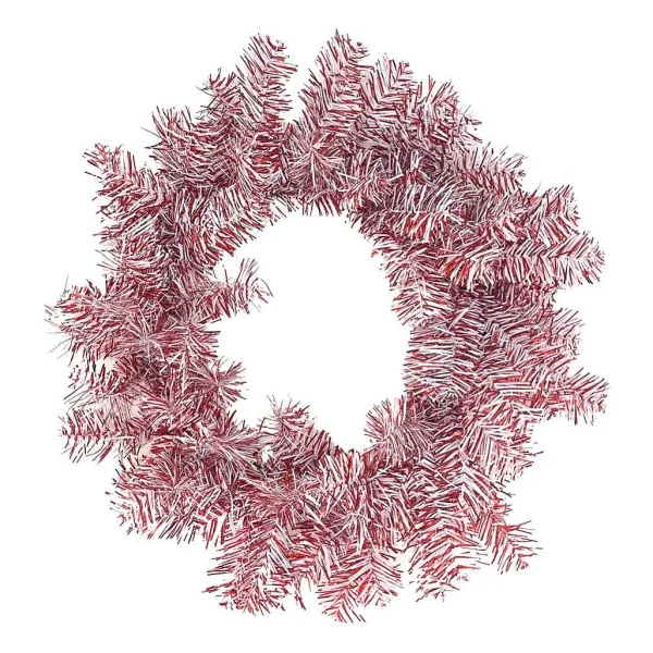 Door Decor^Liberty Floral Red And White Wreath
