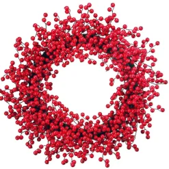 Door Decor^Regency Red Berry Deluxe Wreath