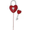 Floral^Liberty Floral Red Bling Heart Lock & Key Spray