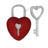 Home Accents^Liberty Floral Red Bling Heart Lock & Key