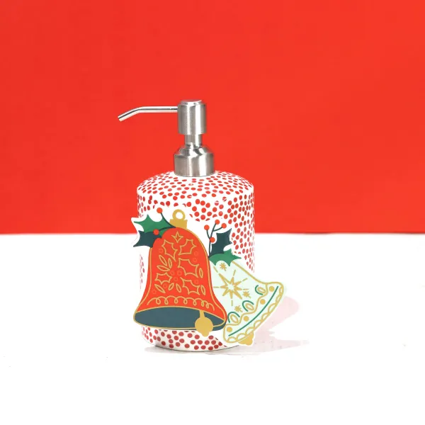 Kitchen & Dining^Happy Everything Red Dot Mini Cylinder Soap Pump By !