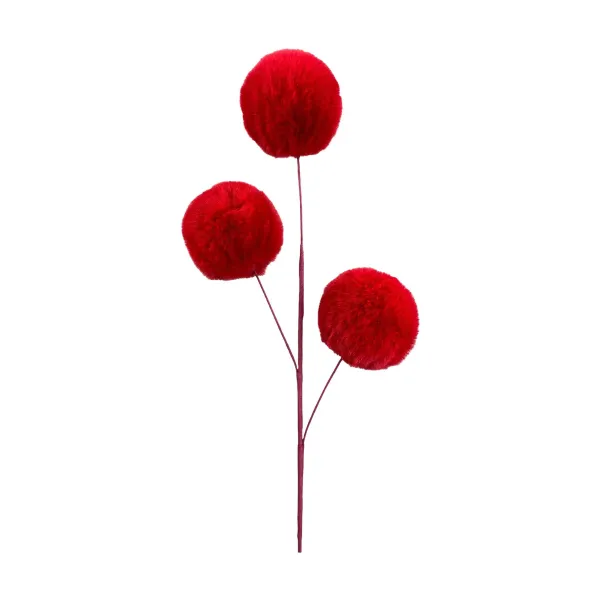 Floral^Liberty Floral Red Faux Fur Spray