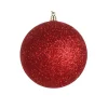 Ball Ornaments^Farrisilk Red Glitter Ball Ornament, 4"