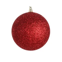 Ball Ornaments^Farrisilk Red Glitter Ball Ornament, 4