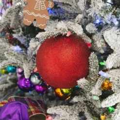 Ball Ornaments^Farrisilk Red Glitter Ball Ornament, 4
