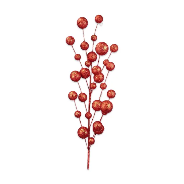 Sprays^Liberty Floral Red Glitter Ball Spray