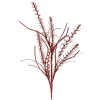 Floral^Regency Red Glitter Mica Mini Leaf Spray