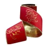 Ribbon^D. Stevens Red Glory To God Foil Ribbon, 3" X 10Yd