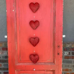 Table Decor^Burton & Burton Red Hanging Heart Novelty Garland