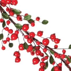 Garlands^Regency Red Mixed Berry Leaf Garland, 48