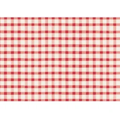 Kitchen & Dining^Hester & Cook Red Painted Check Placemat Sheets
