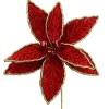 Floral Decor^Liberty Floral Red Poinsettia Pick