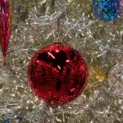 Ball Ornaments^Farrisilk Red Shiny Ball Ornament, 4