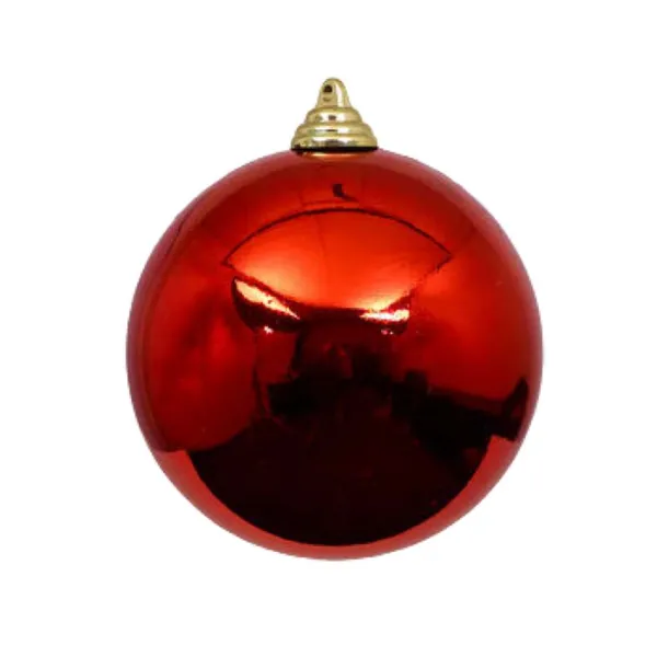 Ball Ornaments^Farrisilk Red Shiny Ball Ornament, 4"