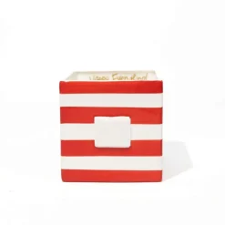 Diy Containers^Happy Everything Red Stripe Medium Nest Cube By !