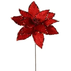 Floral Decor^Craig Bachman Red Textured Poinsettia