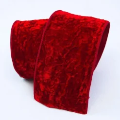 Ribbon^Farrisilk Red Velvet Crush Ribbon 4