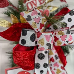 Ribbon^Farrisilk Red Velvet Crush Ribbon 4