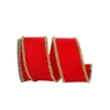 Ribbon^Reliant Ribbon Red Vermilion With Frizette Edge Ribbon, 2.5" X 10Yd