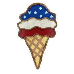 Wall Decor^Liberty Floral Red, White And Blue Ice Cream Burlee