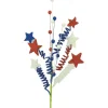 Floral^Liberty Floral Red, White And Blue Star Ball & Twist Spray